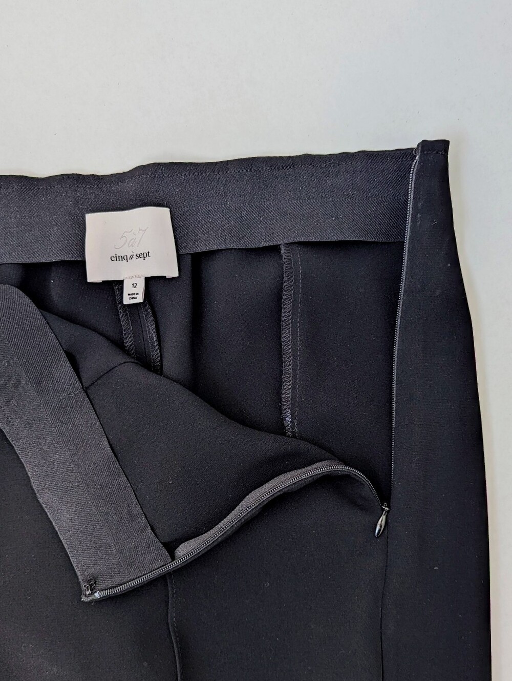 Cinq à Sept Brianne Slim Fit Black Trouser Pant - Picture 7 of 14